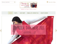 Tablet Screenshot of dancingbeforethelord.net